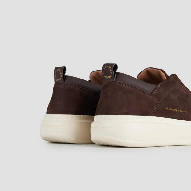 Sneakers Alexander Smith wembley slip-on man in dark brown suede - 5