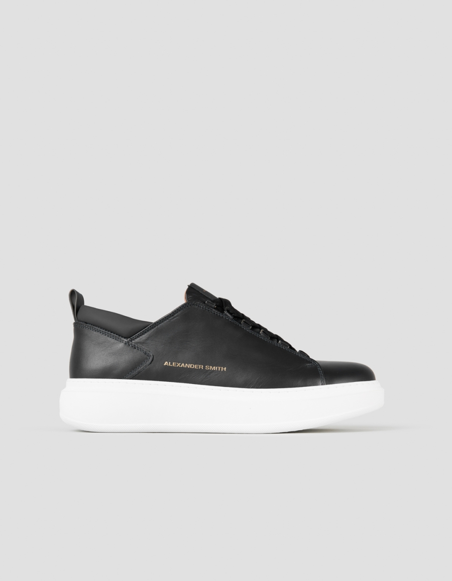 Sneakers Alexander Smith wembley man in black leather - 1