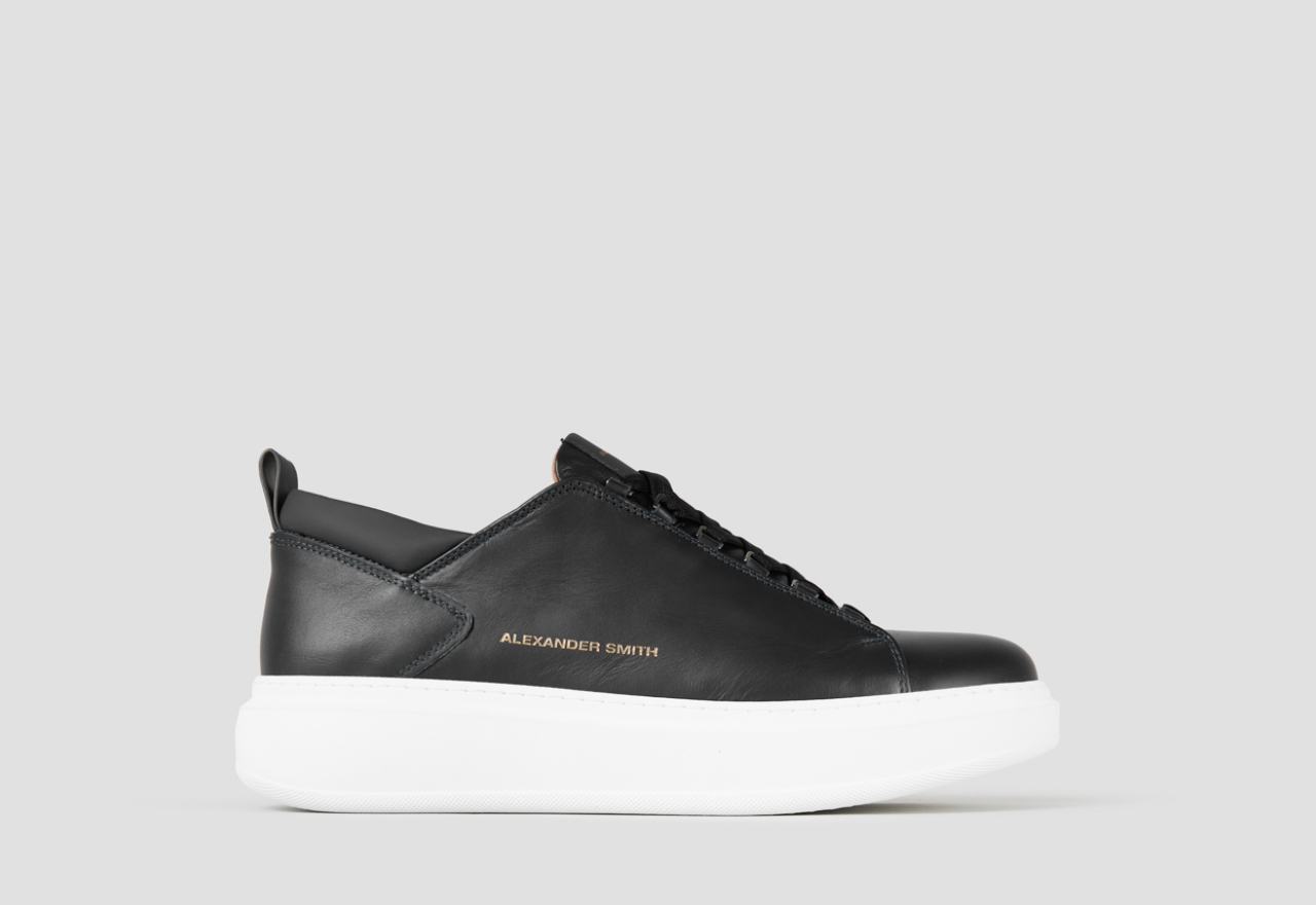 Sneakers Alexander Smith wembley man in black leather - 1