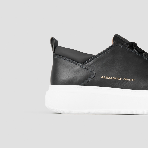 Sneakers Alexander Smith wembley man in black leather - 3