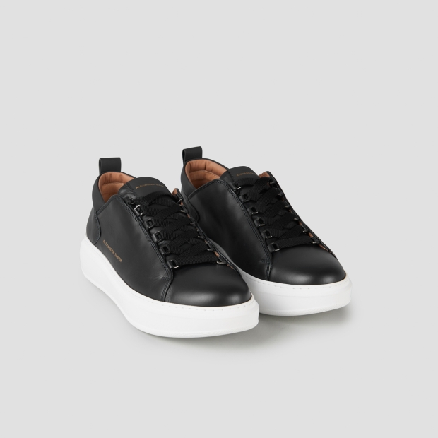 Sneakers Alexander Smith wembley man in black leather - 4