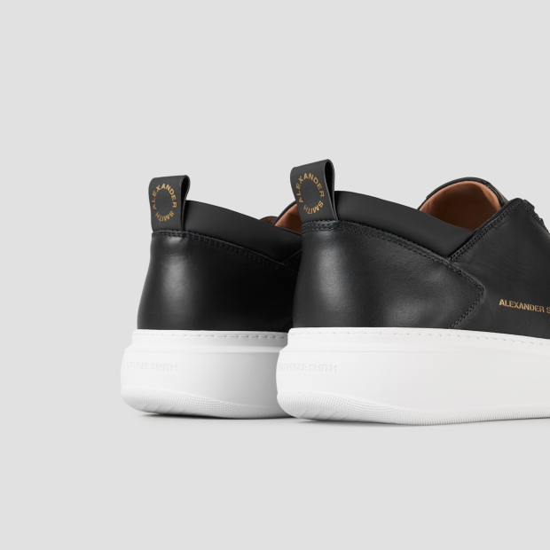 Sneakers Alexander Smith wembley man in black leather - 5