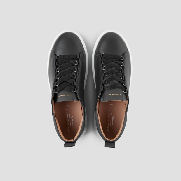 Sneakers Alexander Smith wembley man in black leather - 6