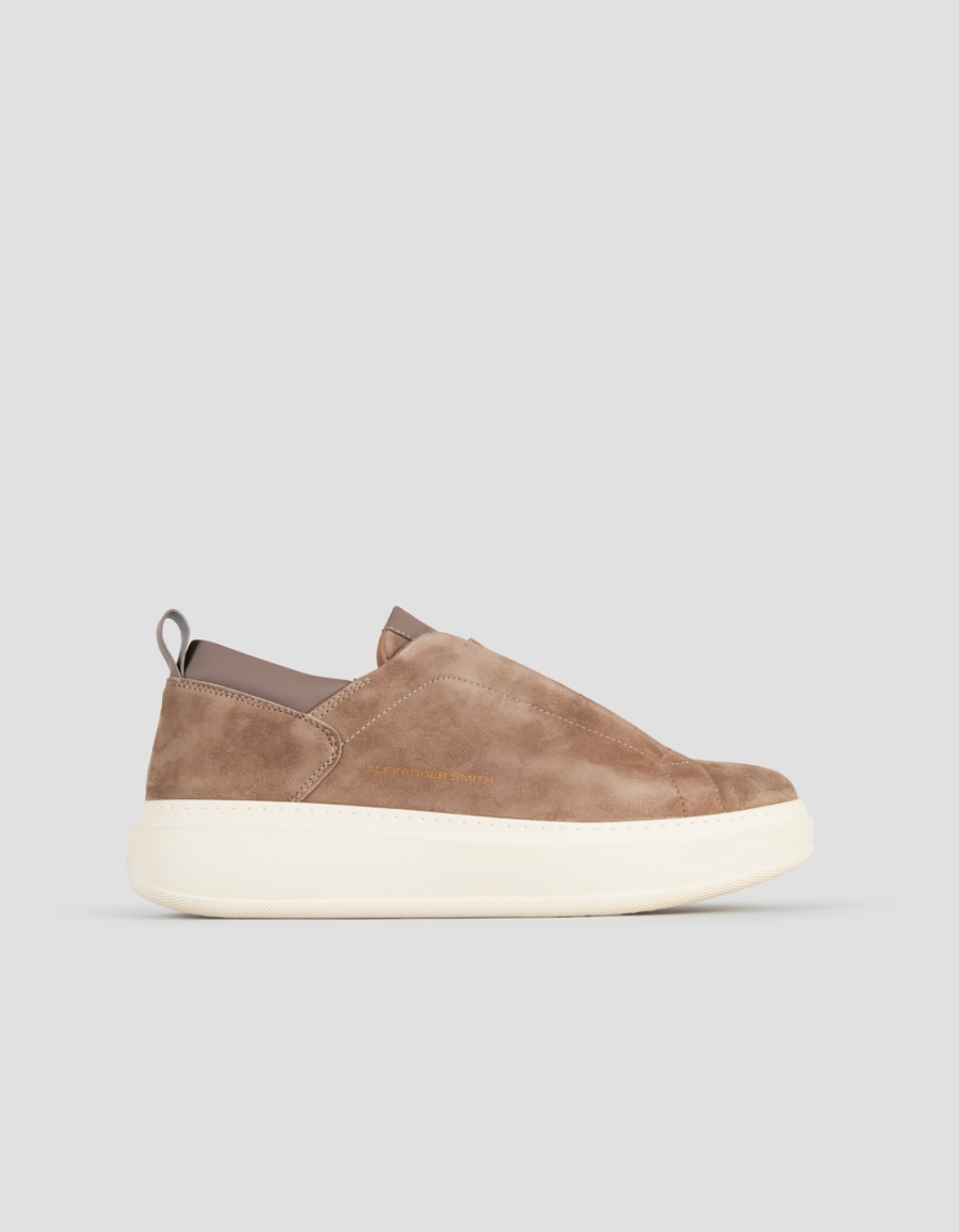Sneakers Alexander Smith wembley slip-on man in beige suede - 1
