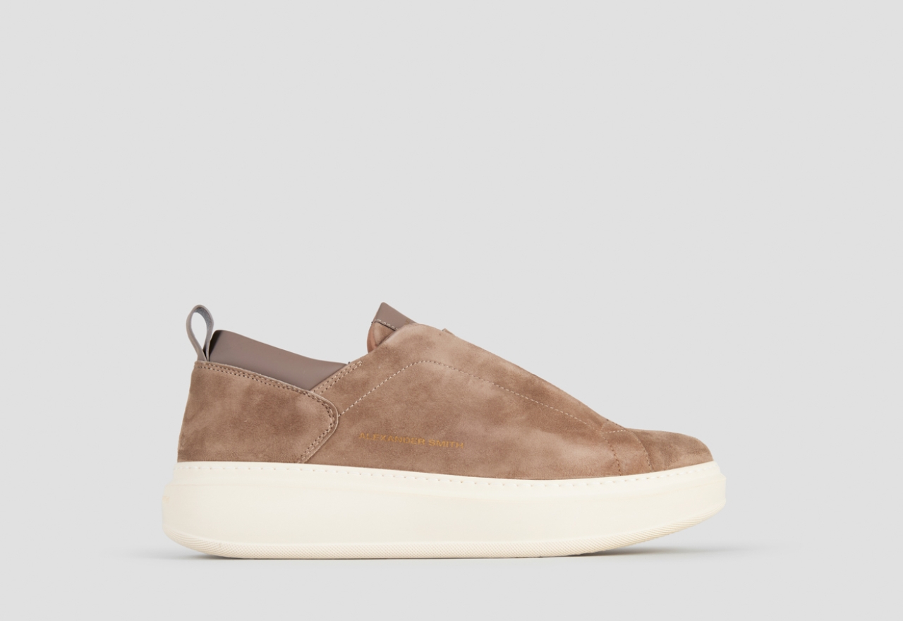 Sneakers Alexander Smith wembley slip-on man in beige suede - 1