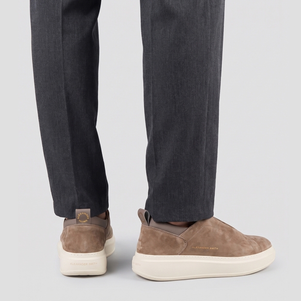 Sneakers Alexander Smith wembley slip-on man in beige suede - 2