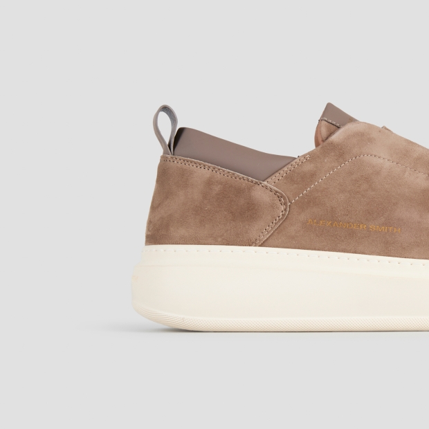 Sneakers Alexander Smith wembley slip-on man in beige suede - 3