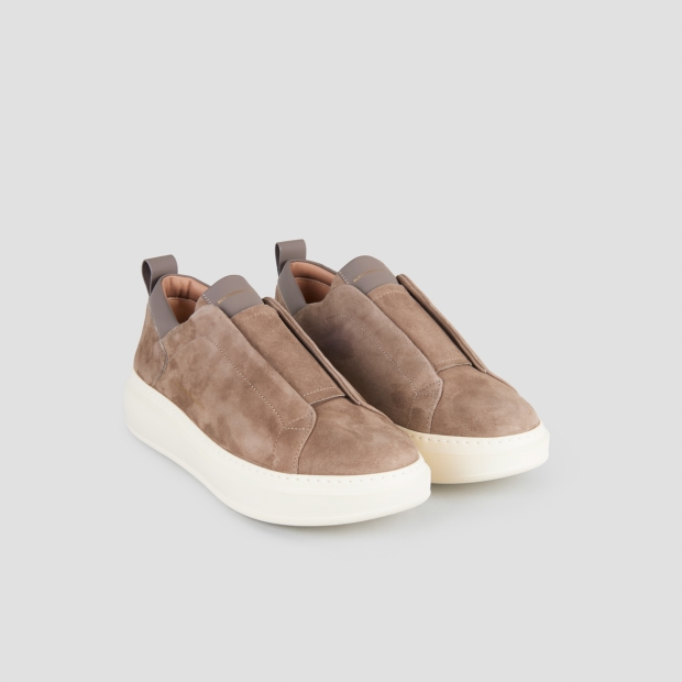 Sneakers Alexander Smith wembley slip-on man in beige suede - 4