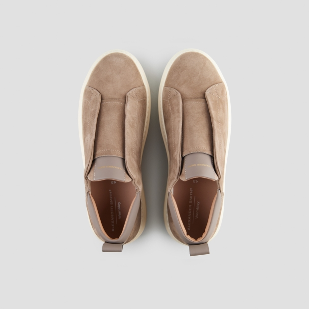 Sneakers Alexander Smith wembley slip-on man in beige suede - 6