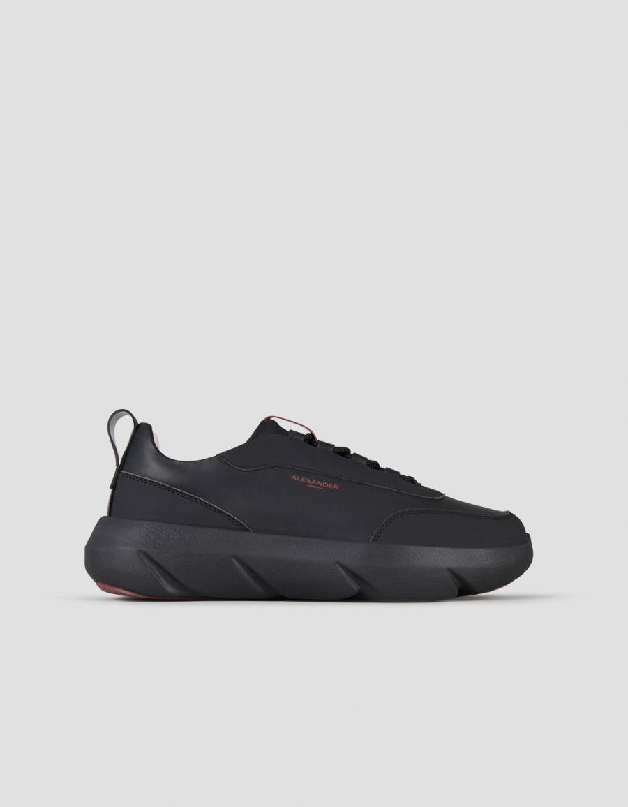 Sneakers Alexander Smith eclipse man in black leather and black sole - 1