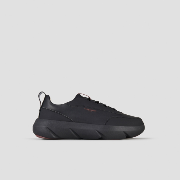 Sneakers Alexander Smith eclipse man in black leather and black sole - 1