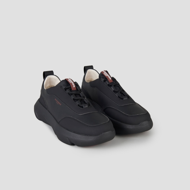 Sneakers Alexander Smith eclipse man in black leather and black sole - 4