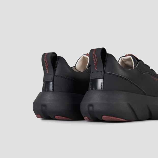 Sneakers Alexander Smith eclipse man in black leather and black sole - 5