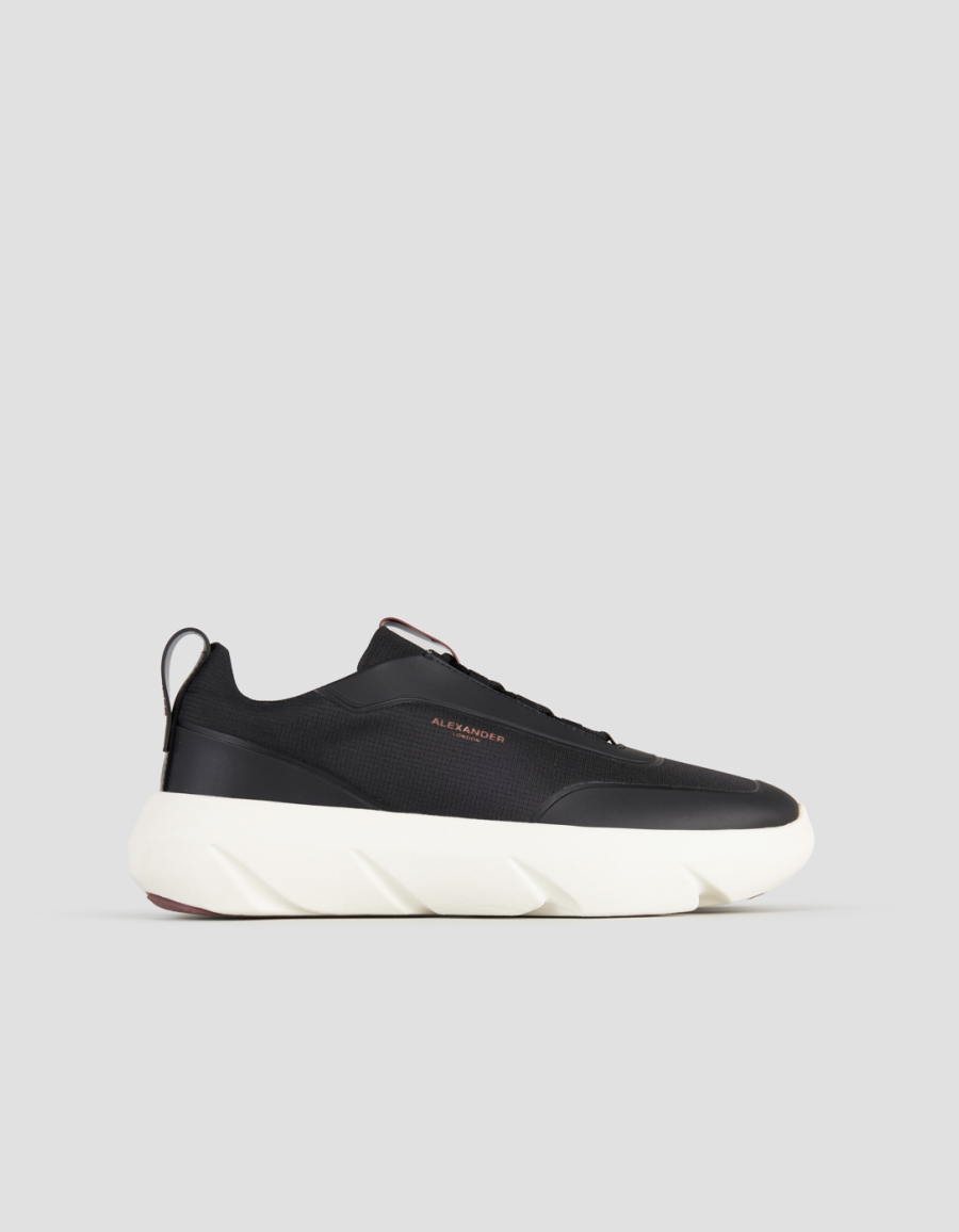 Sneakers Alexander Smith eclipse man in black leather and rip-stop nylon - 1