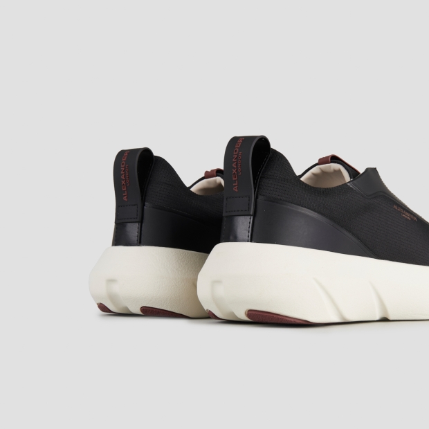 Sneakers Alexander Smith eclipse man in black leather and rip-stop nylon - 5