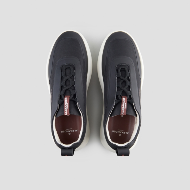 Sneakers Alexander Smith eclipse man in black leather and rip-stop nylon - 6