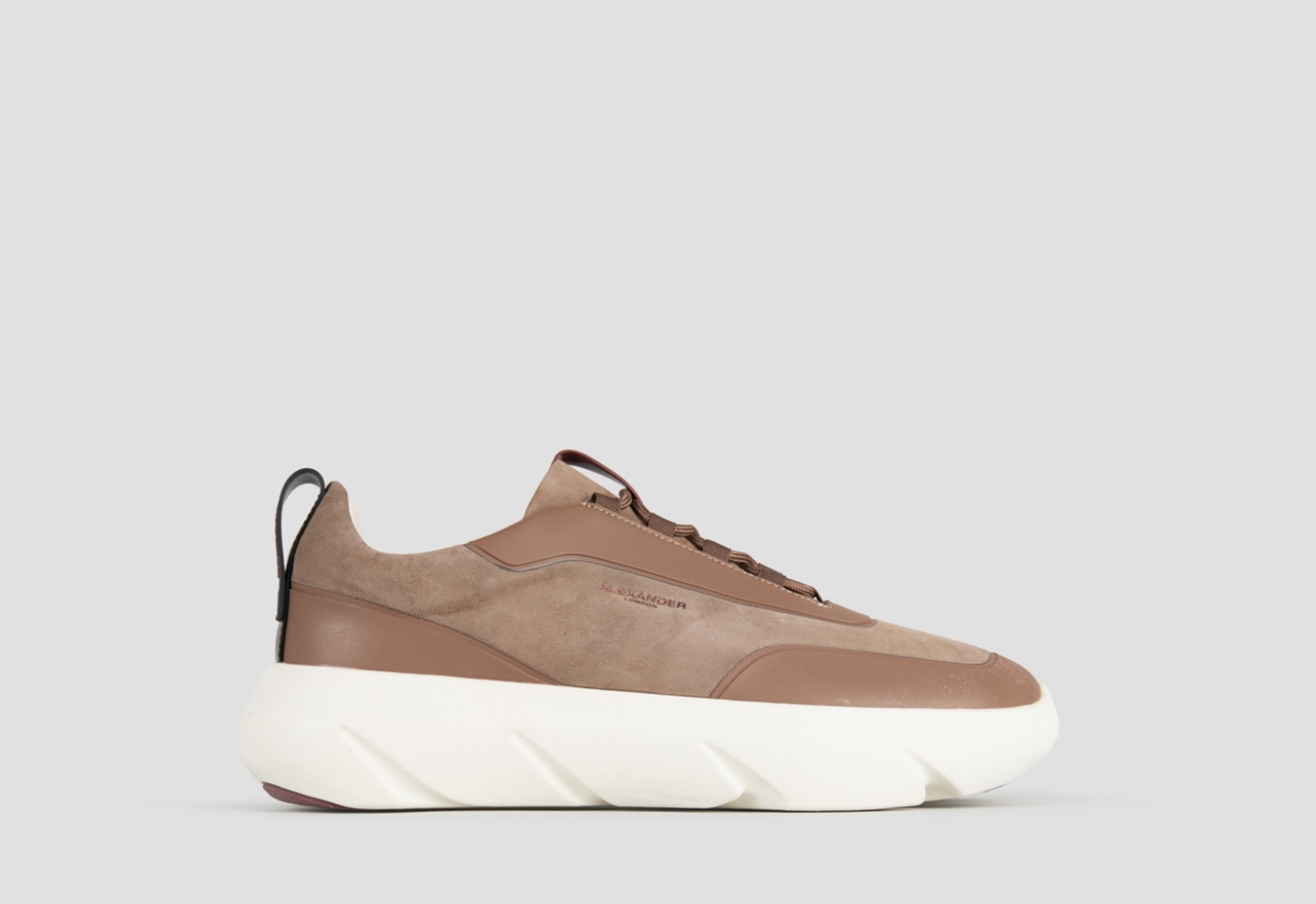 Sneakers Alexander Smith eclipse man in taupe suede and leather - 1