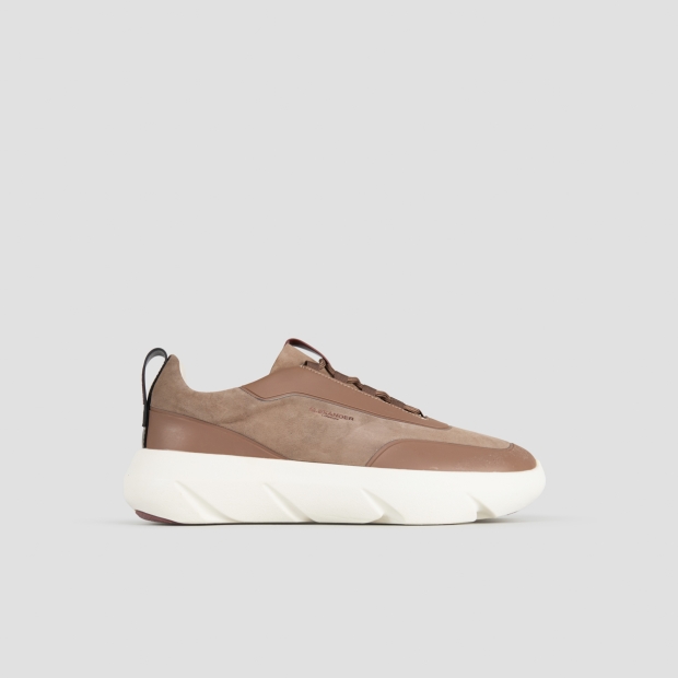 Sneakers Alexander Smith eclipse man in taupe suede and leather - 1
