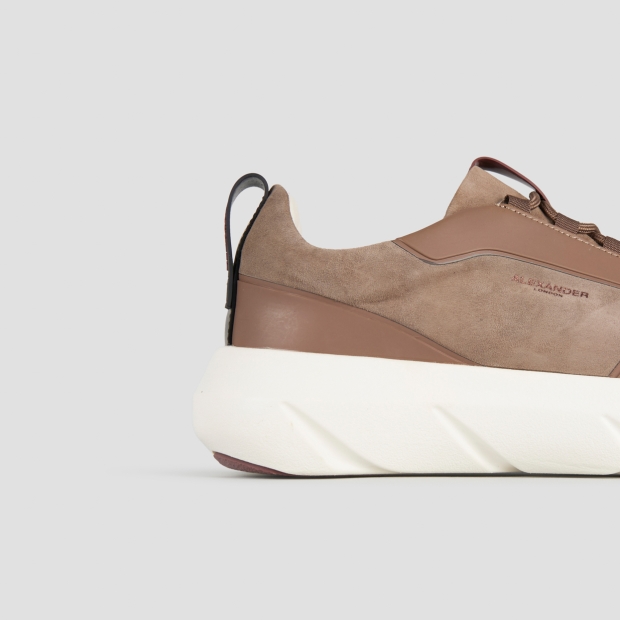 Sneakers Alexander Smith eclipse man in taupe suede and leather - 3