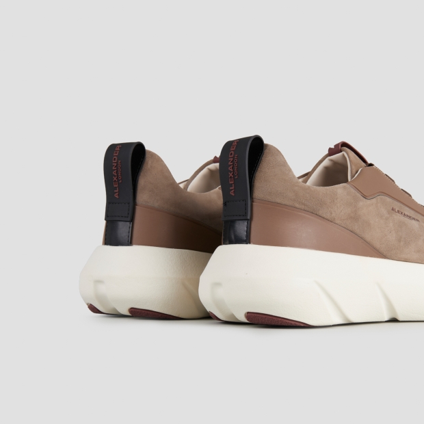 Sneakers Alexander Smith eclipse man in taupe suede and leather - 5