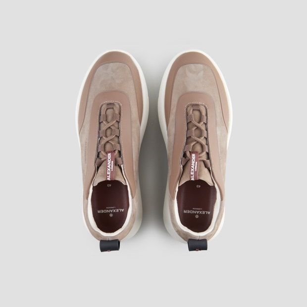 Sneakers Alexander Smith eclipse man in taupe suede and leather - 6