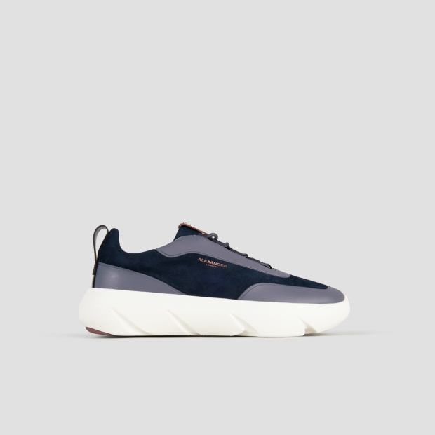 Sneakers Alexander Smith eclipse man in blue suede and leather - 1