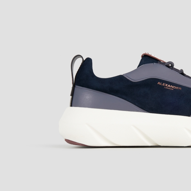 Sneakers Alexander Smith eclipse man in blue suede and leather - 3