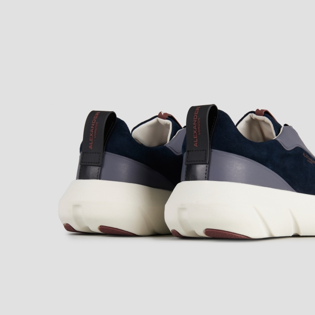 Sneakers Alexander Smith eclipse man in blue suede and leather - 5