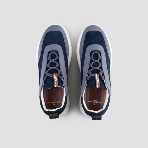 Sneakers Alexander Smith eclipse man in blue suede and leather - 6