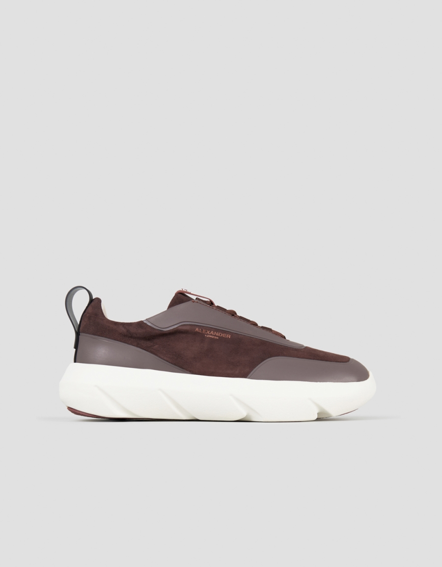 Sneakers Alexander Smith eclipse man in brown suede and leather - 1