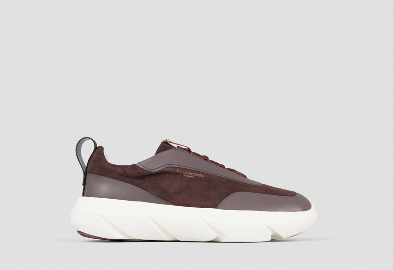Sneakers Alexander Smith eclipse man in brown suede and leather - 1