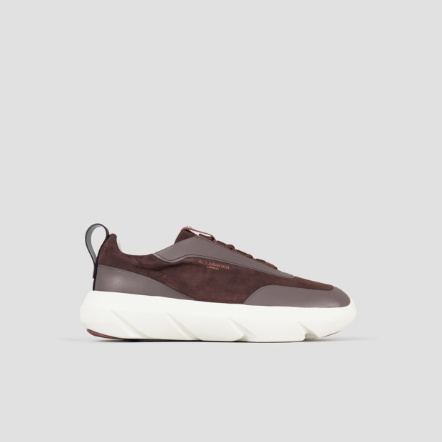 Sneakers Alexander Smith eclipse man in brown suede and leather - 1