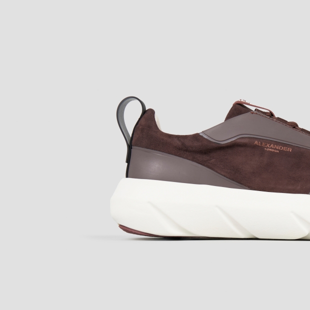 Sneakers Alexander Smith eclipse man in brown suede and leather - 3