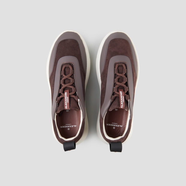 Sneakers Alexander Smith eclipse man in brown suede and leather - 6