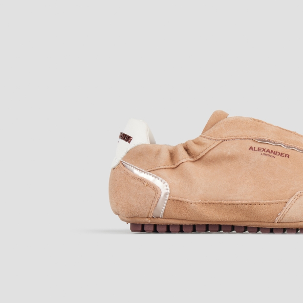 Sneakers Alexander Smith river woman in cognac suede and platinum details - 3