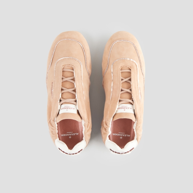 Sneakers Alexander Smith river woman in cognac suede and platinum details - 6
