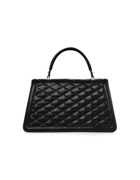 ELIZABETH LARGE - BLACK - MATELASSÉ