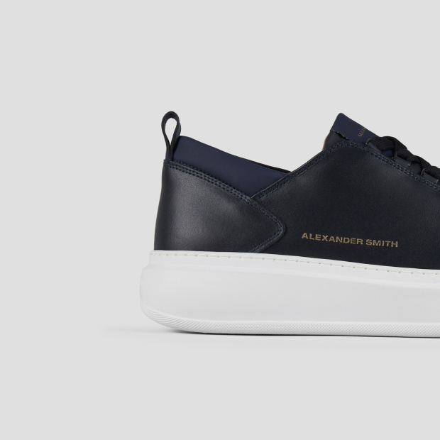 Sneakers Alexander Smith wembley uomo in morbida pelle blu - 2