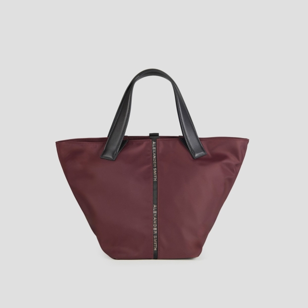 Sneakers Alexander Smith lauren medium borsa a mano con tracolla in nylon bordeaux - 4