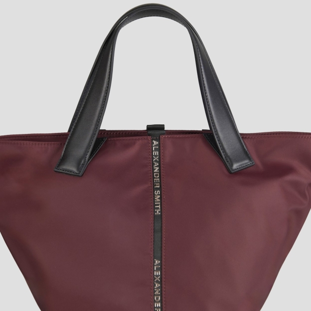 Sneakers Alexander Smith lauren medium borsa a mano con tracolla in nylon bordeaux - 5