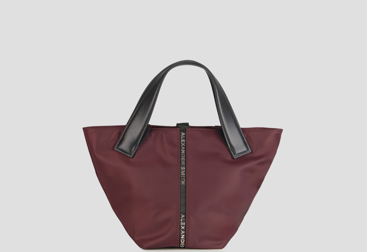 Sneakers Alexander Smith lauren small borsa a mano con tracolla in nylon bordeaux - 1