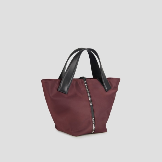 Sneakers Alexander Smith lauren small borsa a mano con tracolla in nylon bordeaux - 3