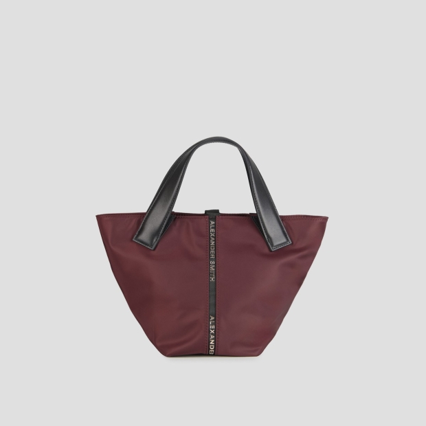 Sneakers Alexander Smith lauren small borsa a mano con tracolla in nylon bordeaux - 4