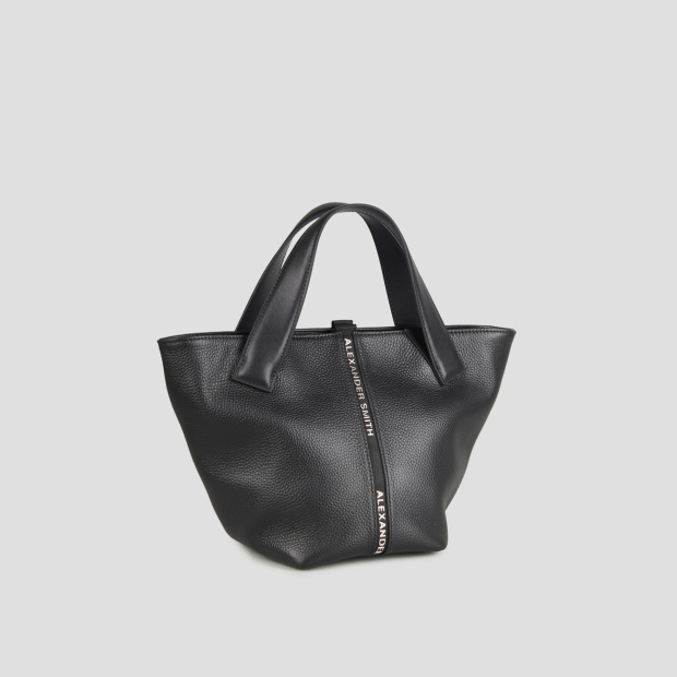 Sneakers Alexander Smith lauren small borsa a mano con tracolla in pelle bottalata nera - 3