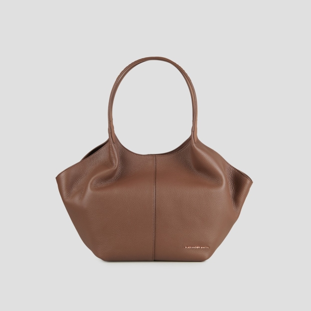 Sneakers Alexander Smith rachel medium borsa a spalla in pelle bottalata marrone - 1