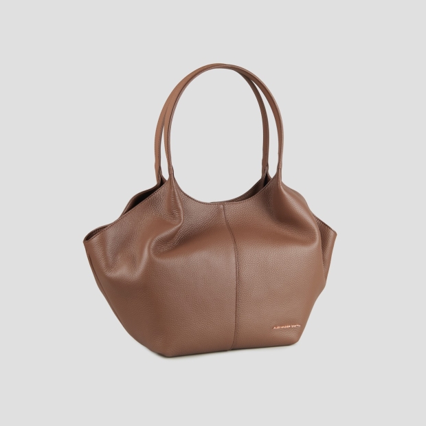 Sneakers Alexander Smith rachel medium borsa a spalla in pelle bottalata marrone - 3