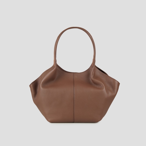 Sneakers Alexander Smith rachel medium borsa a spalla in pelle bottalata marrone - 4