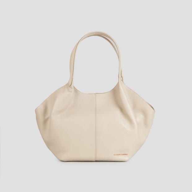 Sneakers Alexander Smith rachel medium borsa a spalla in pelle bottalata avorio scuro - 1