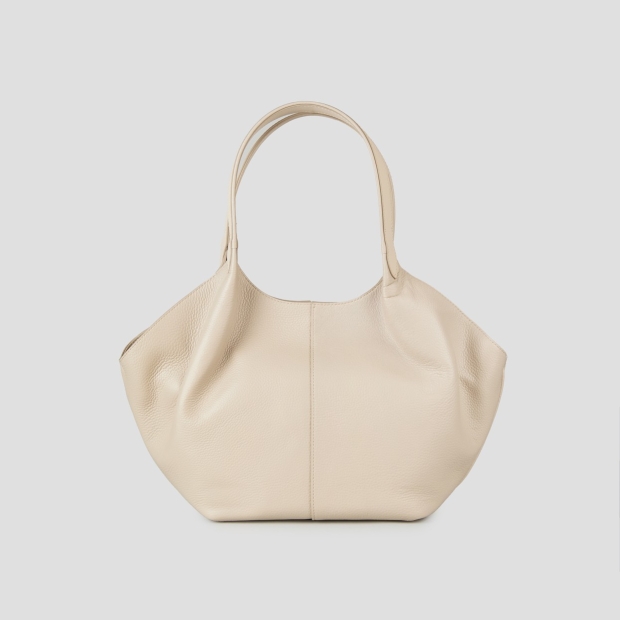 Sneakers Alexander Smith rachel medium borsa a spalla in pelle bottalata avorio scuro - 4