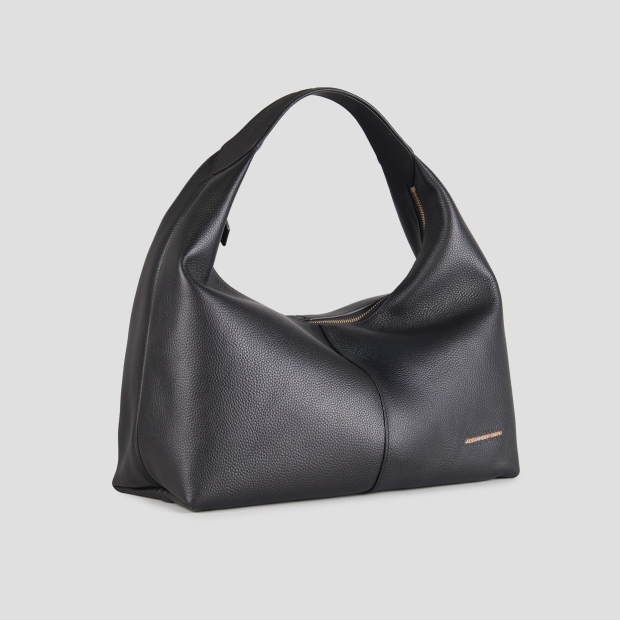 Sneakers Alexander Smith chloe borsa a spalla in pelle bottalata nera - 3